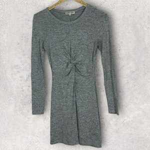 Inspired‎ Hearts Twist Front Long Sleeve Jersey Dress Size Large Minimal Stretch